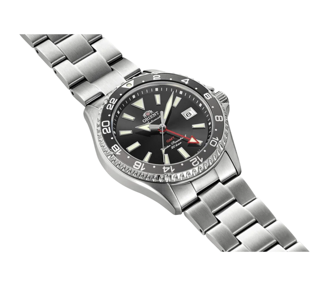 Orient Mako GMT RA-BC0001B Black Dial Stainless Steel