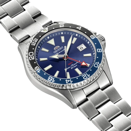 ORIENT Mako GMT RA-BC0003L Blue Dial Stainless Steel