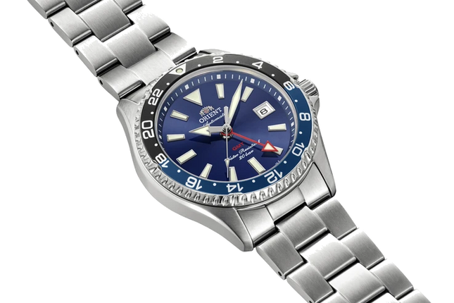 ORIENT Mako GMT RA-BC0003L Blue Dial Stainless Steel