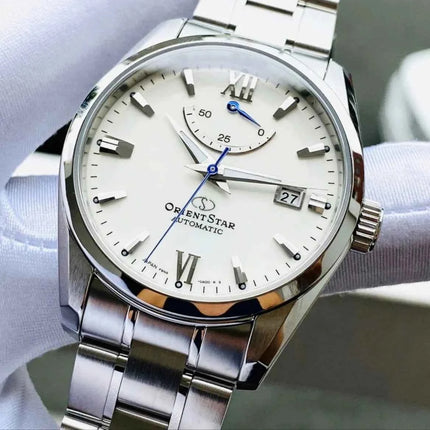 Orient Star RE-AU0006S Mechanical Contemporary Men Silver Dial Stainless Steel Strap