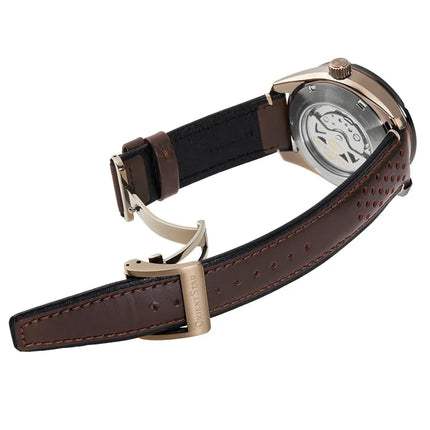 Orient Star RE-AV0A04B Avant Garde Automatic Men Skeleton Dial Brown Leather Strap