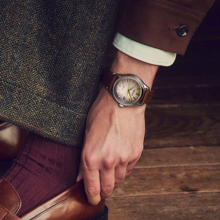 Seiko Presage Classic SPB529J1 Automatic Brown Dial Upcycled Leather Strap Limited Edition