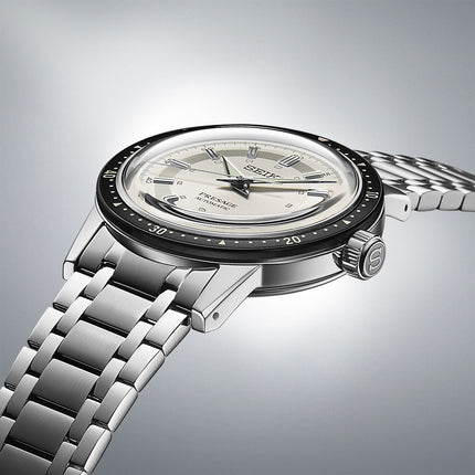 Seiko Presage SRPK61J1 Style60s Crown Chronograph 60th Anniversary St. Steel Strap Limited Edition