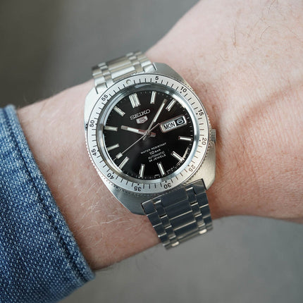Seiko 5 Sports SRPL93K1 SKX Series Gene Kranz Heritage Design Re-creation In Black Limited Edition