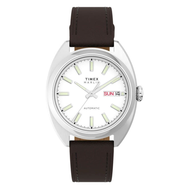 Timex TW2Y65200 Marlin Draper Automatic 37mm Leather Strap