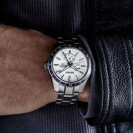 Seiko Presage SPB269J1 Sharp Edge Zero Halliburton GMT Automatic Stainless Steel LIMITED EDITION