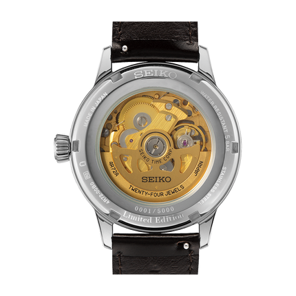 Seiko Presage SSA457J1 Cocktail Time Star Bar Automatic Brown Leather Strap LIMITED EDITION