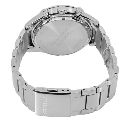 Seiko Chronograph SSC769P1 Solar Panda Dual Tone Dial Stainless Steel Strap