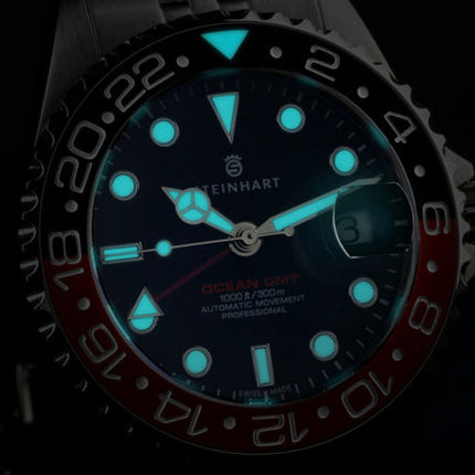 Steinhart Ocean 39 GMT Black Red Ceramic 2