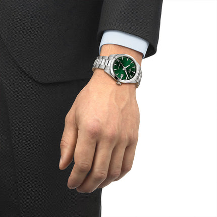 Tissot Gentleman 38mm T165.807.11.091.00 Green Dial Stainless Steel Band