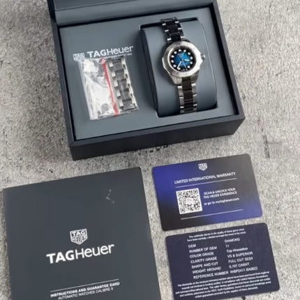 Preloved - TAG Heuer Aquaracer Professional 200 Date 30mm Diamond Blue Dial WBP2411.BA0622 30mm