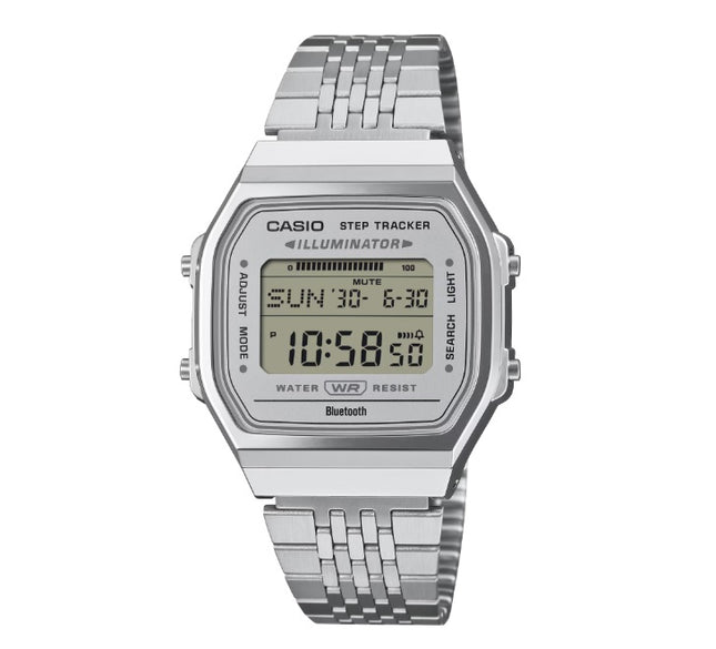 Casio General ABL-100WE-7ADF Vintage Digital Dial Stainless Steel Band