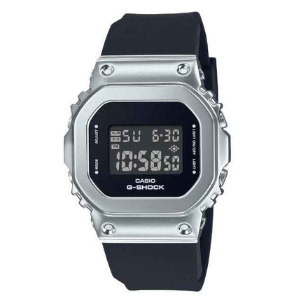 Casio G-Shock GM-S5600-1DR S Series Metal Square Ladies Digital Dial Black Resin Band