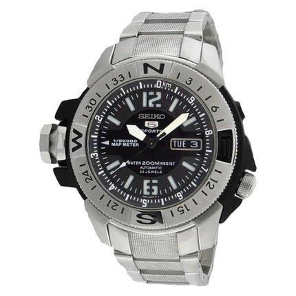Seiko 5 SKZ225K1 Map Meter Automatic 200M Black