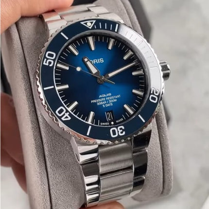 Preloved - Oris Aquis Date 01 400 7763 4135 Stainless Steel Strap