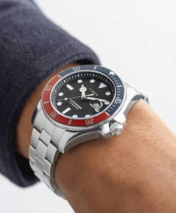 Timex Harborside TW2V72100 Coast Automatic Black Dial Stainless Steel Strap
