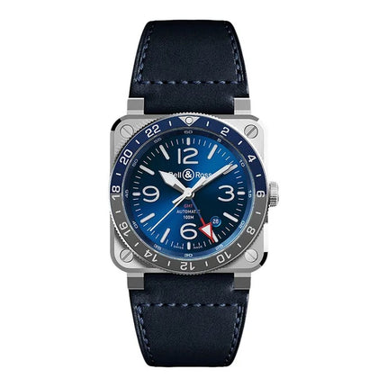 BellRoss BR-03 GMT Blue 42mm BR0393-BLU-ST/SCA