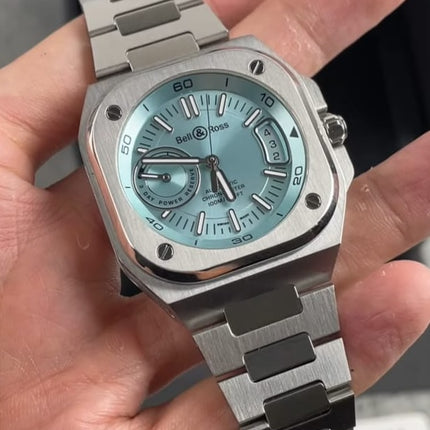 Preloved - BellRoss BR-X5 ice blue steel 41mm BRX5R-IB-ST/SST