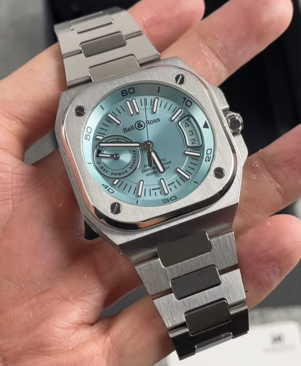 Preloved - BellRoss BR-X5 ice blue steel 41mm BRX5R-IB-ST/SST