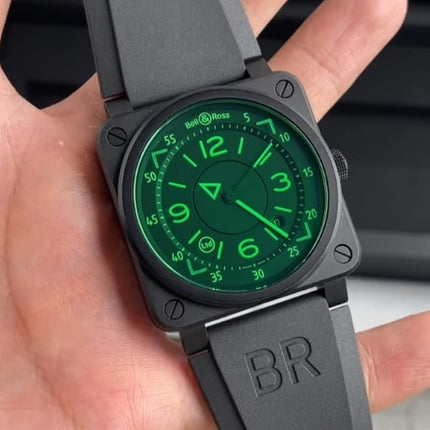 Preloved - BellRoss BR 03-92 HUD Limited Edition Black Ceramic