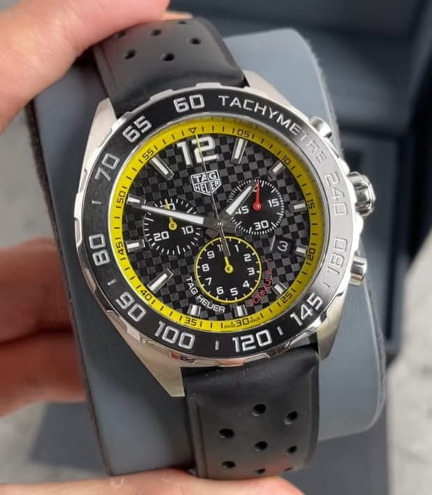 TAG Heuer Formula 1 CAZ101AC.FT8024 Chronograph Black Dial Black Rubber Strap