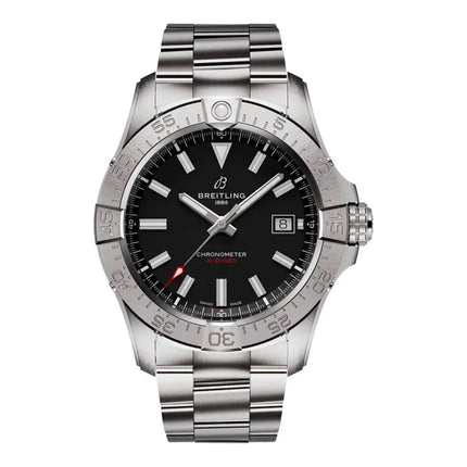 Breitling Avenger A17328101B1A1 Automatic 42 Chronometer Black Dial Stainless Steel Strap
