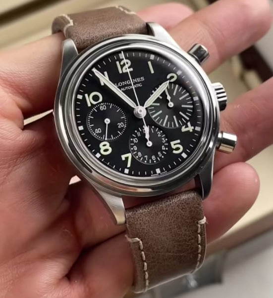 Preloved - Longines Avigation Bigeye Automatic 41mm L2.816.4.53.2 Black Dial Brown Leather Strap