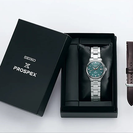 Seiko Prospex SPB289J1 Mystic Forest Alpinist Green Dial Stainless Steel Strap