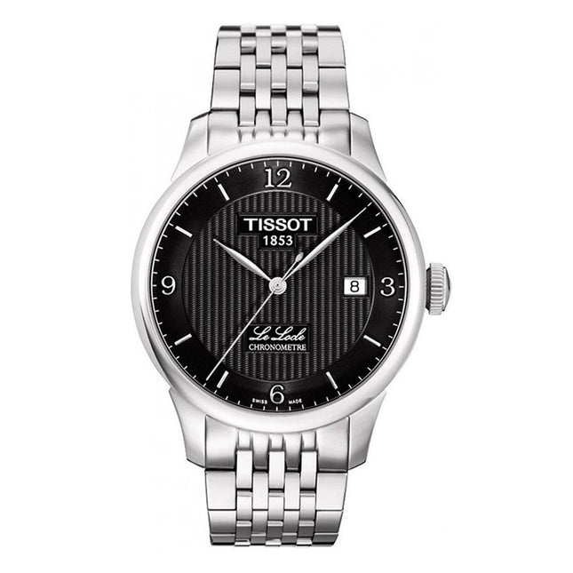 TISSOT T-Classic T006.408.11.057.00 Le Locle Chronometre COSC Black Dial Stainless Steel Strap