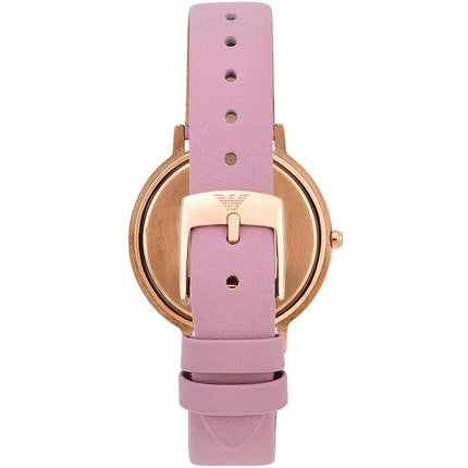 Emporio Armani Women AR11130 Pink Leather Strap