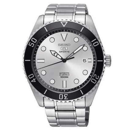 Seiko 5 Sports Automatic SRPB87K1 Submariner Dawn Grey Stainless Steel