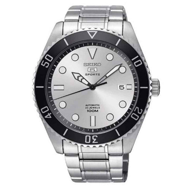 Seiko 5 Sports Automatic SRPB87K1 Submariner Dawn Grey Stainless Steel