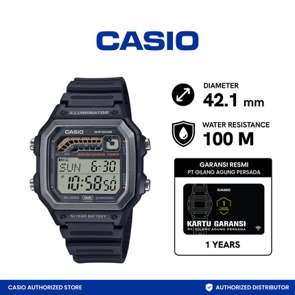 Casio Digital WS-1600H-1AVDF