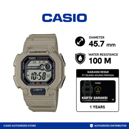 Casio Digital W-737HX-5AVDF