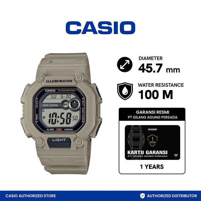 Casio Digital W-737HX-5AVDF