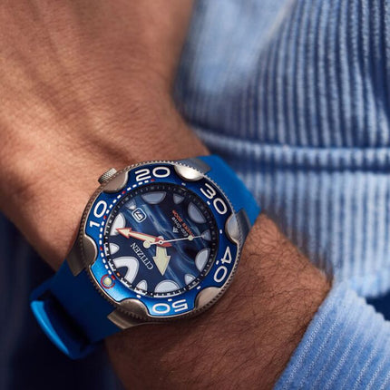 Citizen Promaster BN0238-02L Orca Ocean Blue Dial Blue Rubber Strap