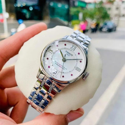 Tissot Chemin Des Tourelles White Mother of Pearl Rubies Dial T099.207.11.113.00