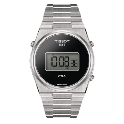 Tissot PRX Digital 40mm T-Classic T137.463.11.050.00 Black Digital Dial Stainless Steel Strap