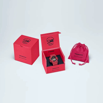 Casio G-Shock Frogman GW-8230NT-4DR 30th Anniversary Master Of G-Sea Digital Dial Red Resin Band