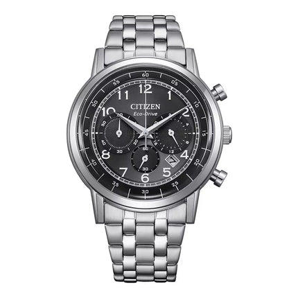 Citizen Eco Drive CA4630-53E Men Chronograph Black Dial Stainless Steel Strap