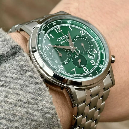 Citizen Eco Drive CA4630-53X Green Dial Stainless Steel