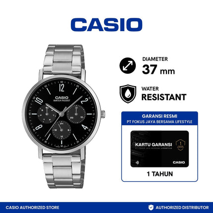 Casio Jam Tangan MTP-VT06D-1BDF Analog
