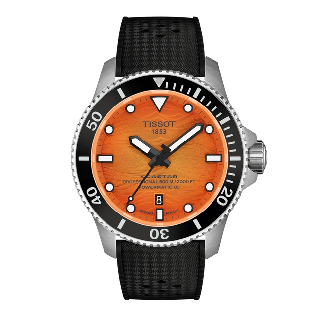 Tissot Seastar 2000 Orange Dial 44mm T120.907.17.281.00