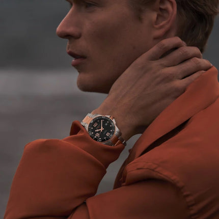 Longines Hydroconquest L3.781.3.58.7 41MM Black Dial Two Tone