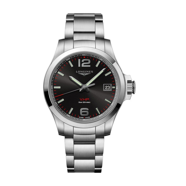 Longines Conquest V.H.P. 41mm Black Dial Stainless Steel L3.716.4.56.6