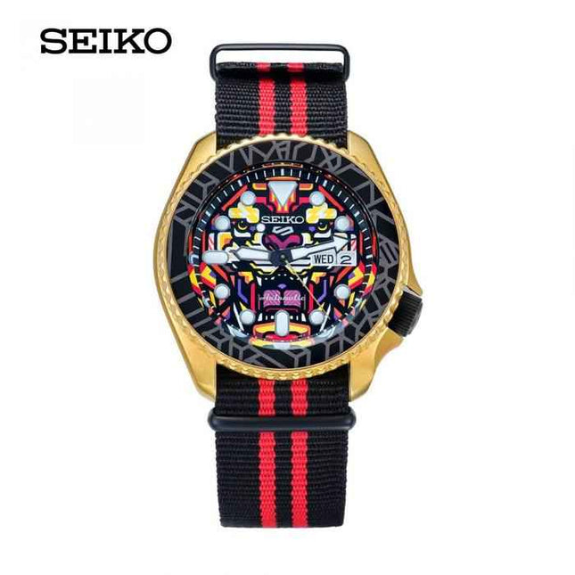 Seiko 5 Sports x RUKKIT ” The Tiger” SRPJ92 Rukkit Sathapruana Limited