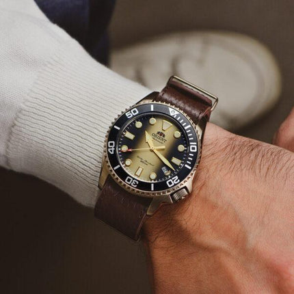Orient Sports RA-AC0K05G 70th Anniversary Automatic Divers Leather Strap Limited Edition