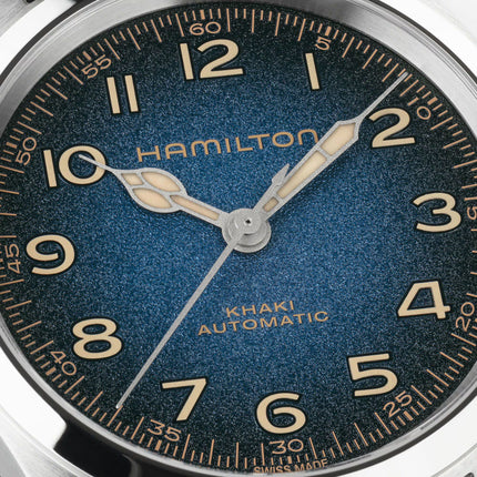 Hamilton Khaki Field Murph 38mm Automatic H70405740 Blue Dial Black Leather Strap