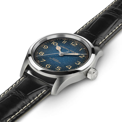 Hamilton Khaki Field Murph 38mm Automatic H70405740 Blue Dial Black Leather Strap