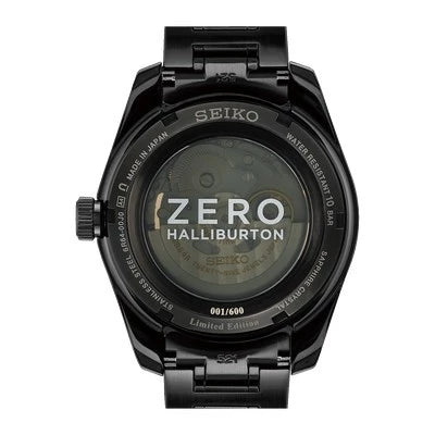 Seiko Presage SPB271J1 Sharp Edge Zero Halliburton GMT Automatic Stainless Steel Limited Edition